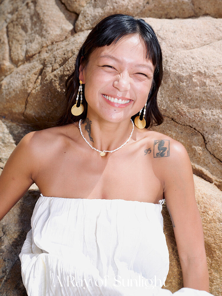 Paradise Island Scallop Earrings