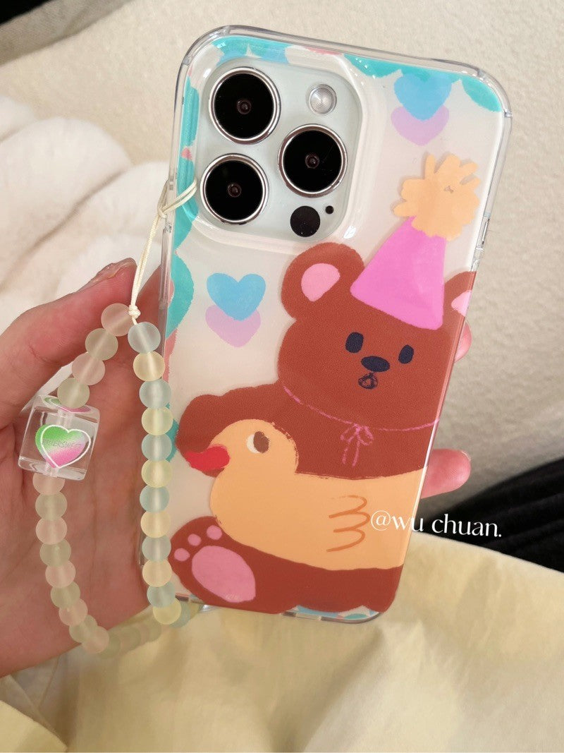 Party Bear Printed Phone Case