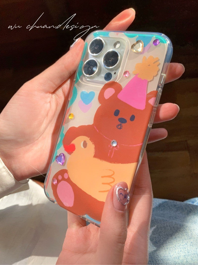 Party Bear Printed Phone Case
