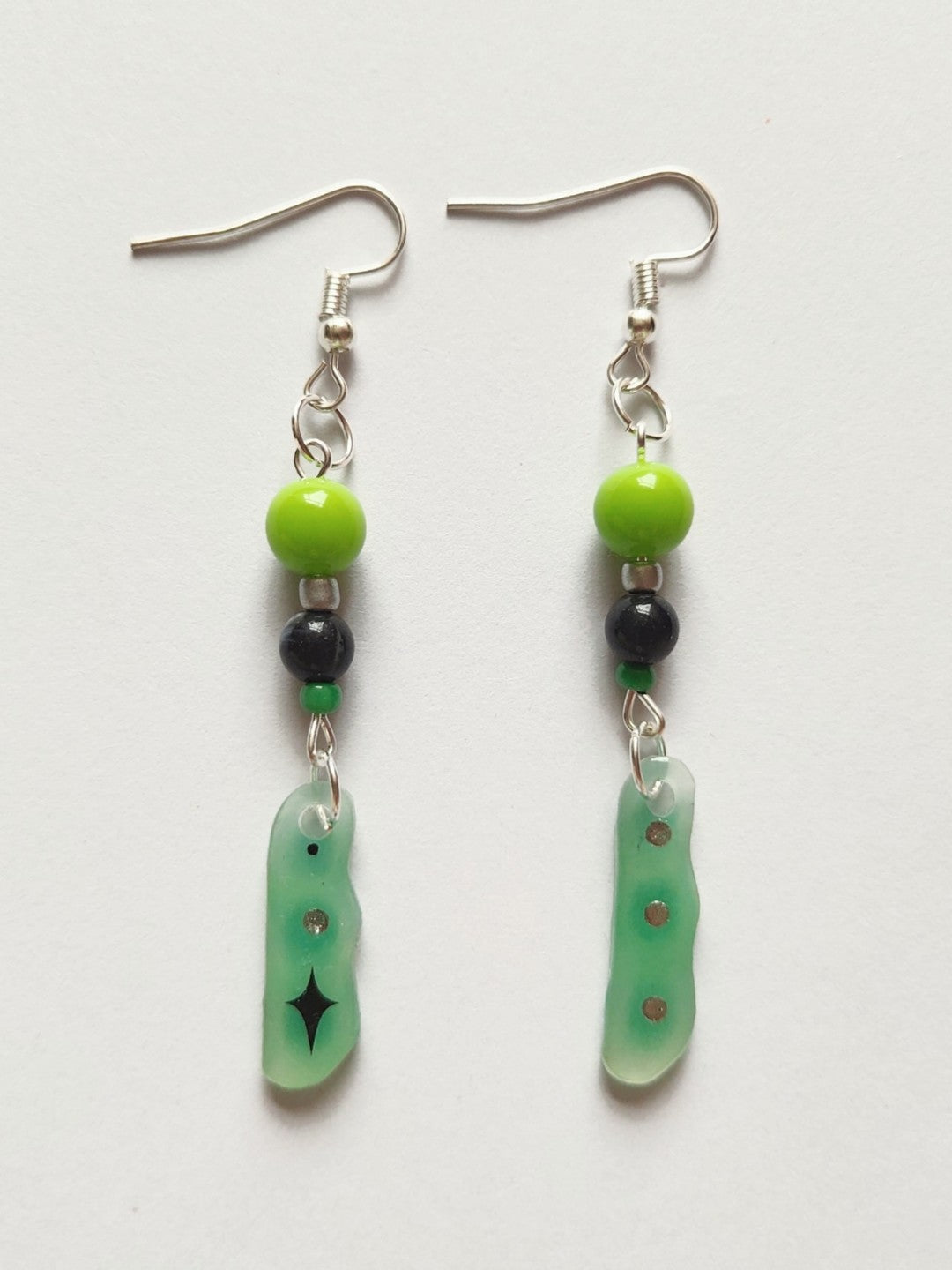 Peas Shrink Plastic Earring