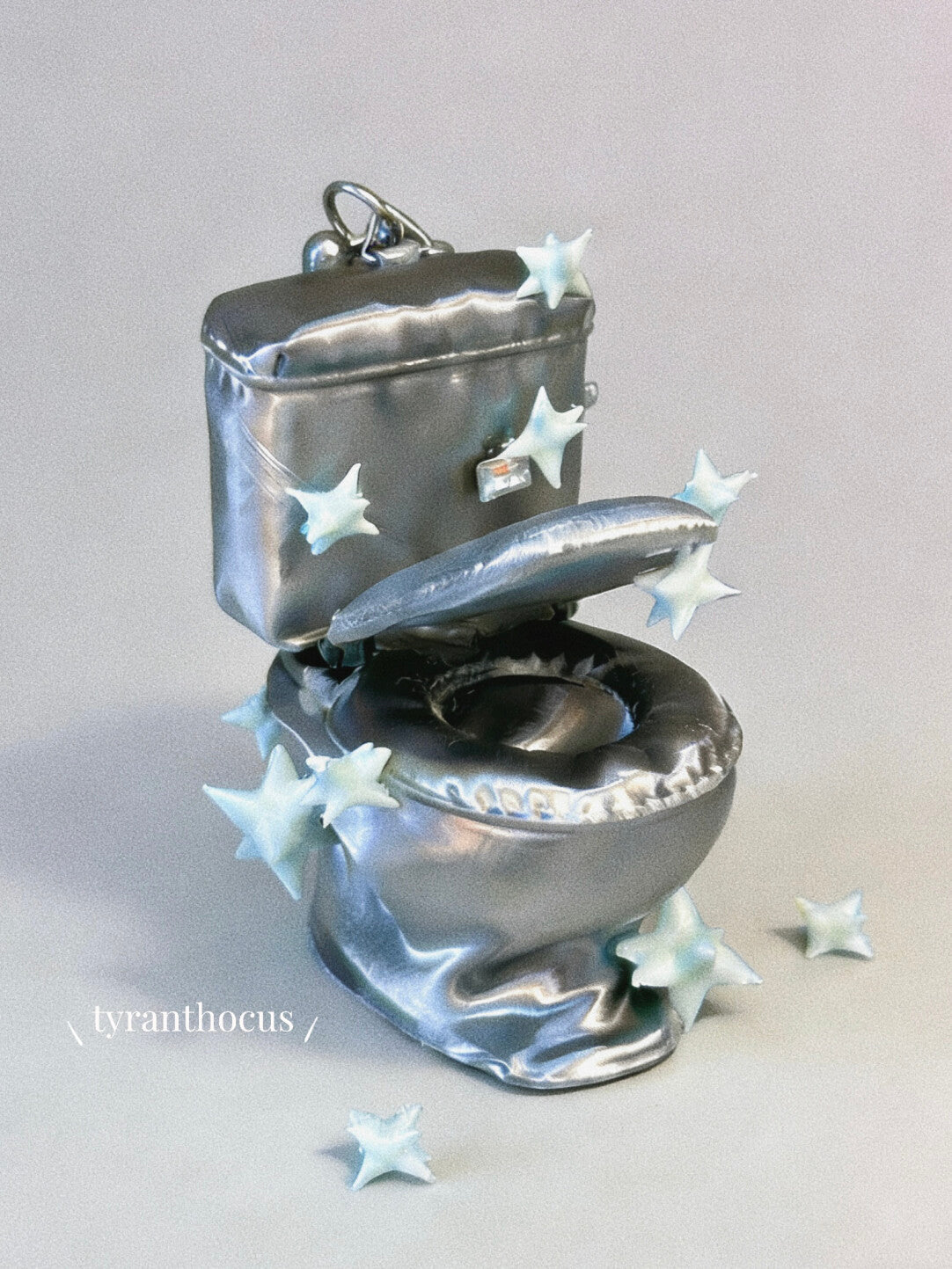 3D Printed Silk-Texture Toilet Bag Charm