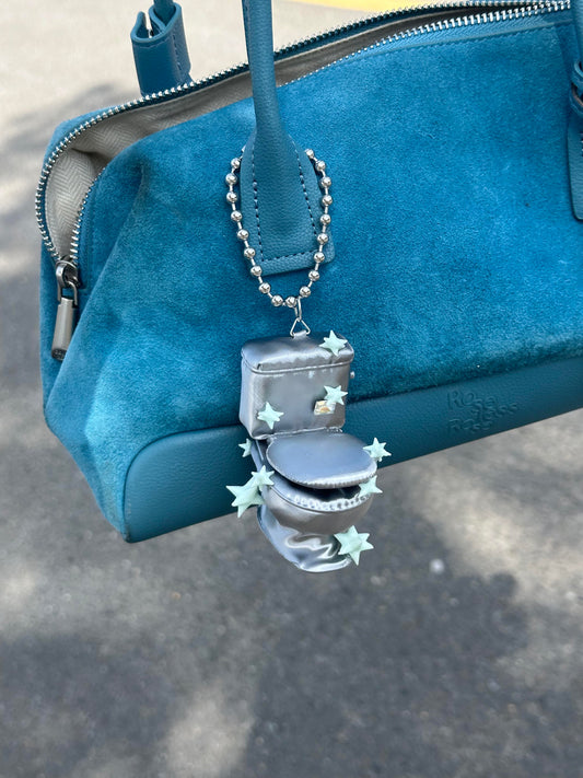 3D Printed Silk-Texture Toilet Bag Charm