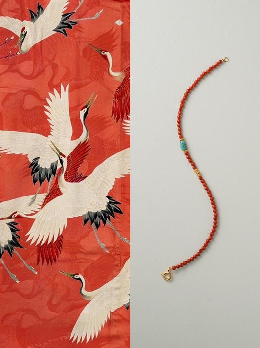 Persimmon South Red Turquoise Bracelet