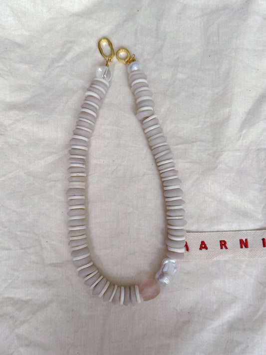 Pharpha Baroque Pearl Glass Necklace