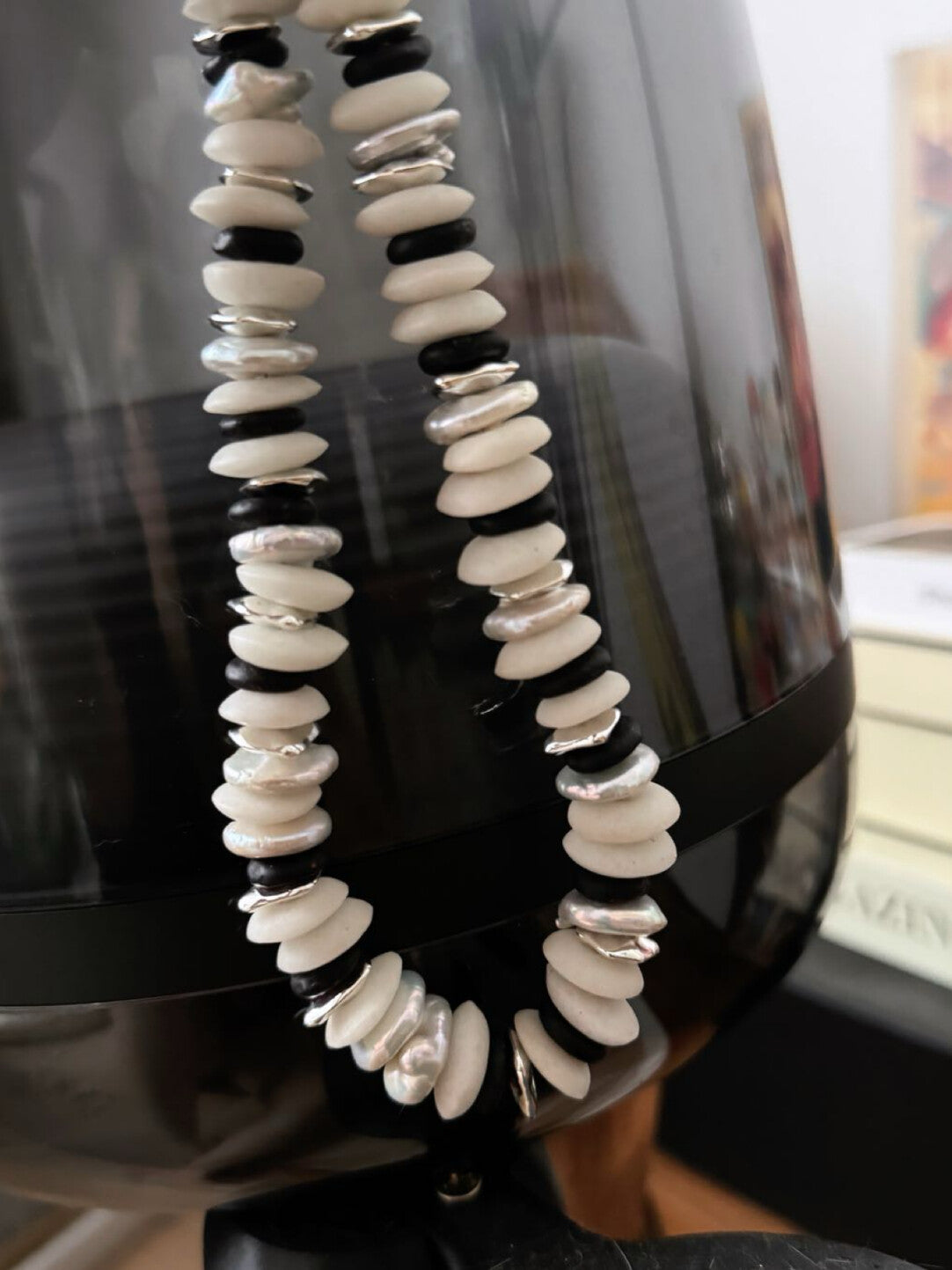 Pharpha Boram Beads Silver Necklace