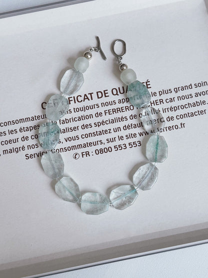 Pharpha Natural Mint Green Quartz Necklace