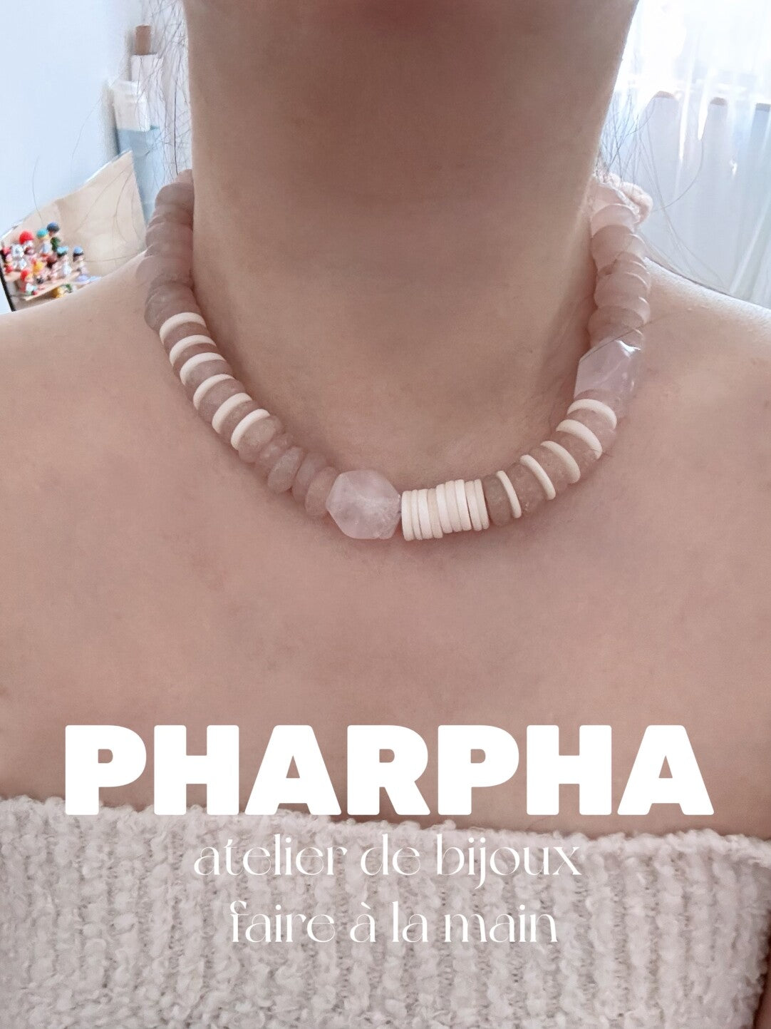 Pharpha Rose Quartz Necklace
