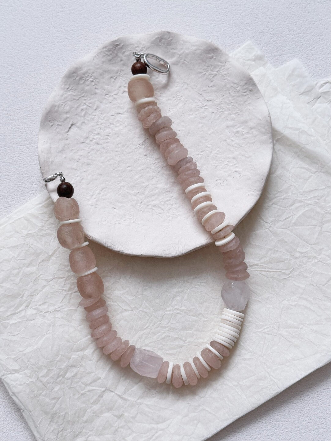 Pharpha Rose Quartz Necklace
