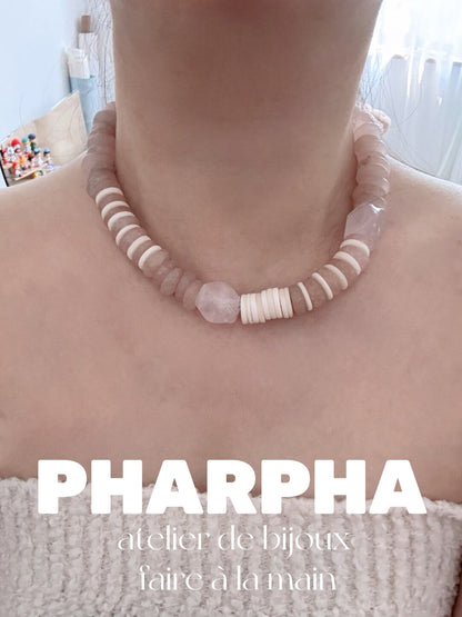 Pharpha Rose Quartz Necklace