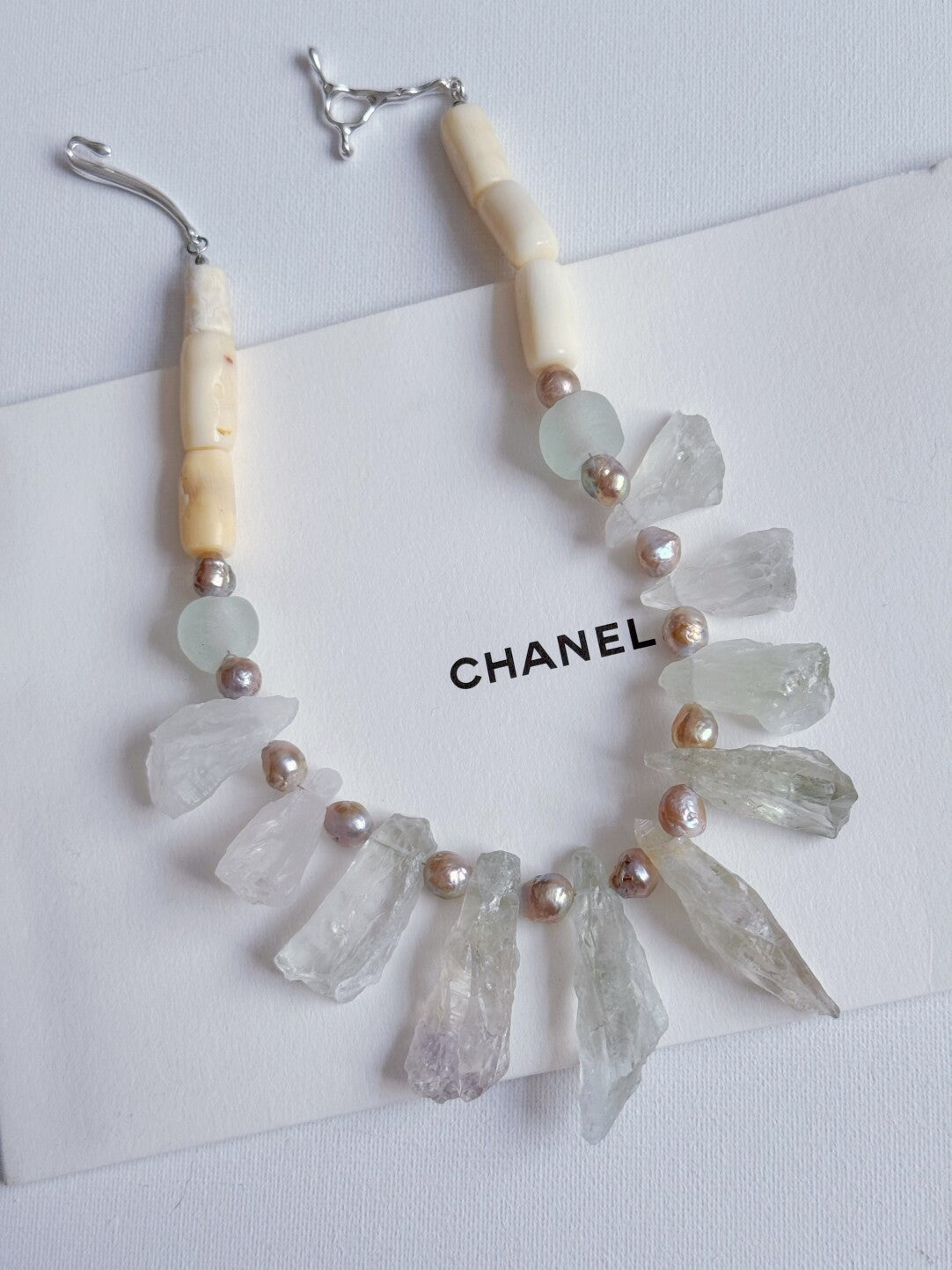 Pharpha Prase Quartz Pearl Necklace