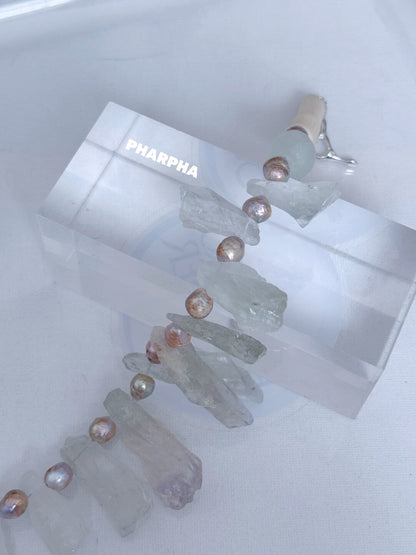 Pharpha Prase Quartz Pearl Necklace