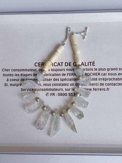 Pharpha Prase Quartz Pearl Necklace