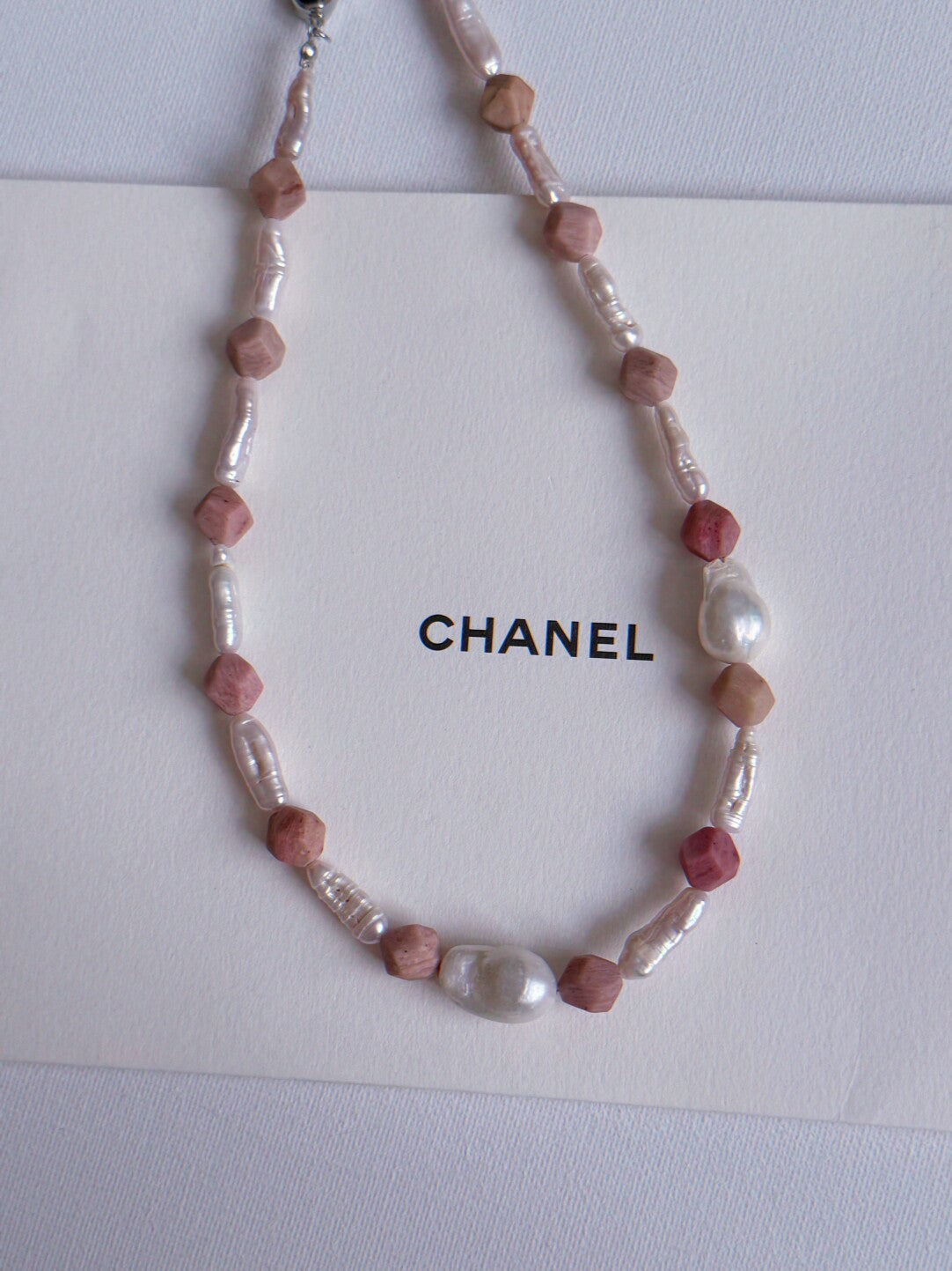 Pharpha Rhodonite Pearl Necklace