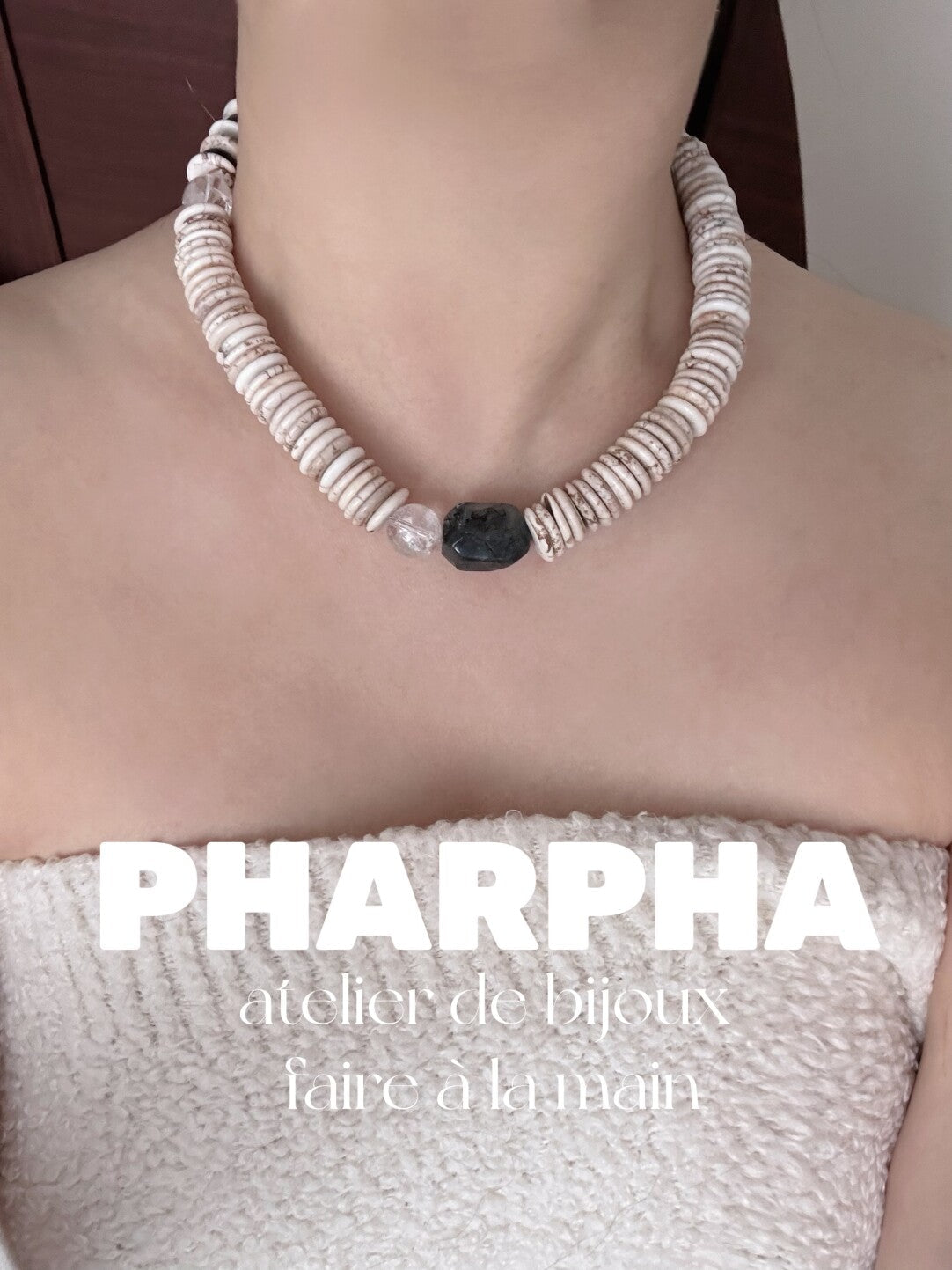 Pharpha Turquoise Crystal Necklace