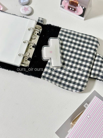 Pink Black Stars Card Organizer