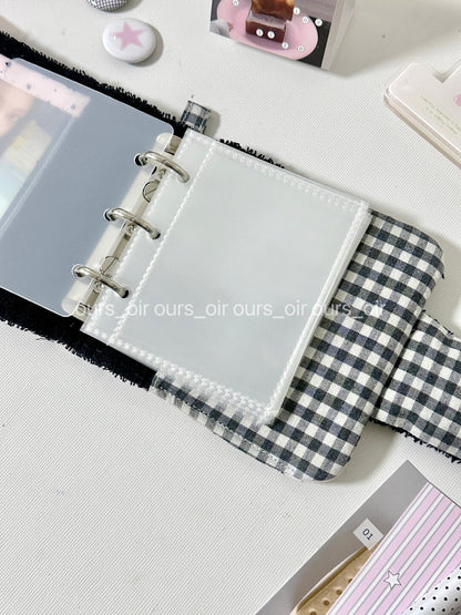 Pink Black Stars Card Organizer