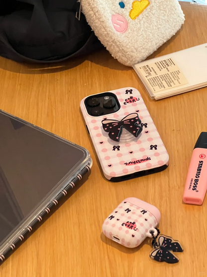 Pink Bow Printed Phone Case