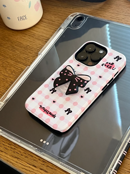 Pink Bow Printed Phone Case