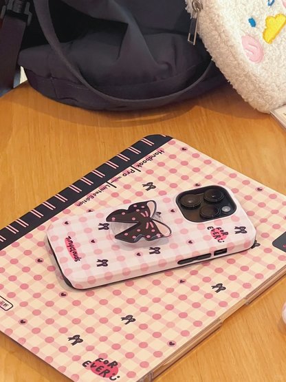 Pink Bow Printed Phone Case