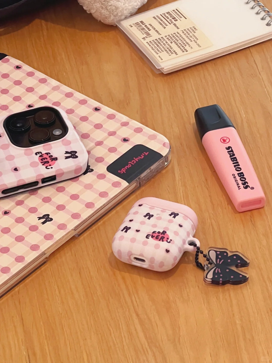 Pink Bow Printed Phone Case