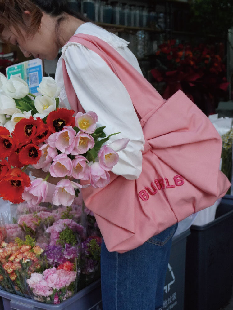 Pink Bow Shoulder Bag