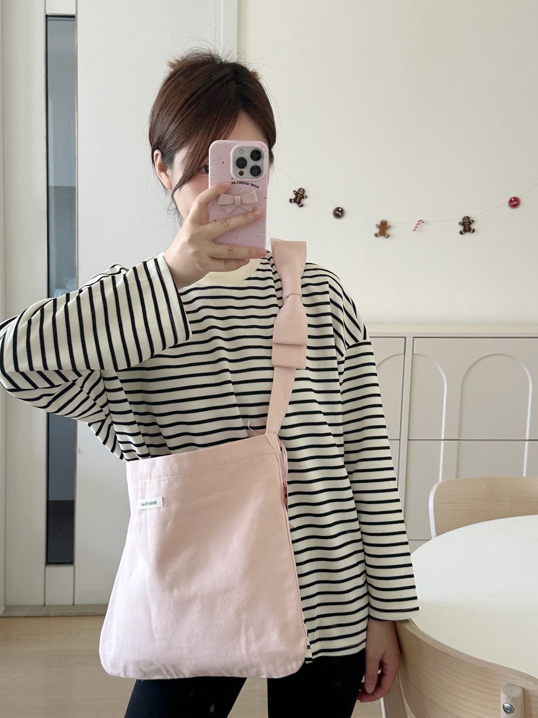 Pink Bow Shoulder Bag