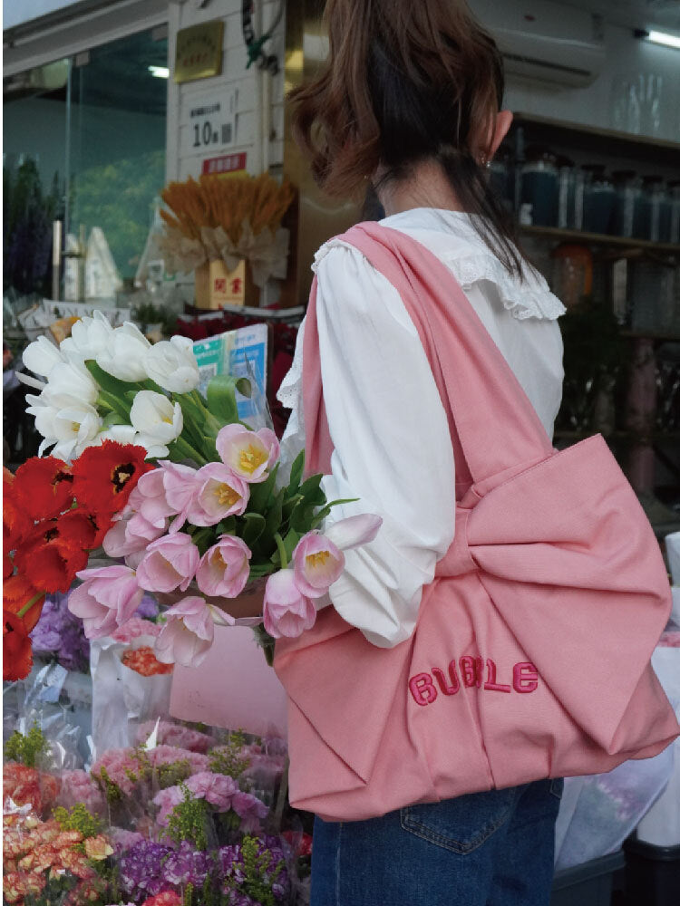Pink Bow Shoulder Bag
