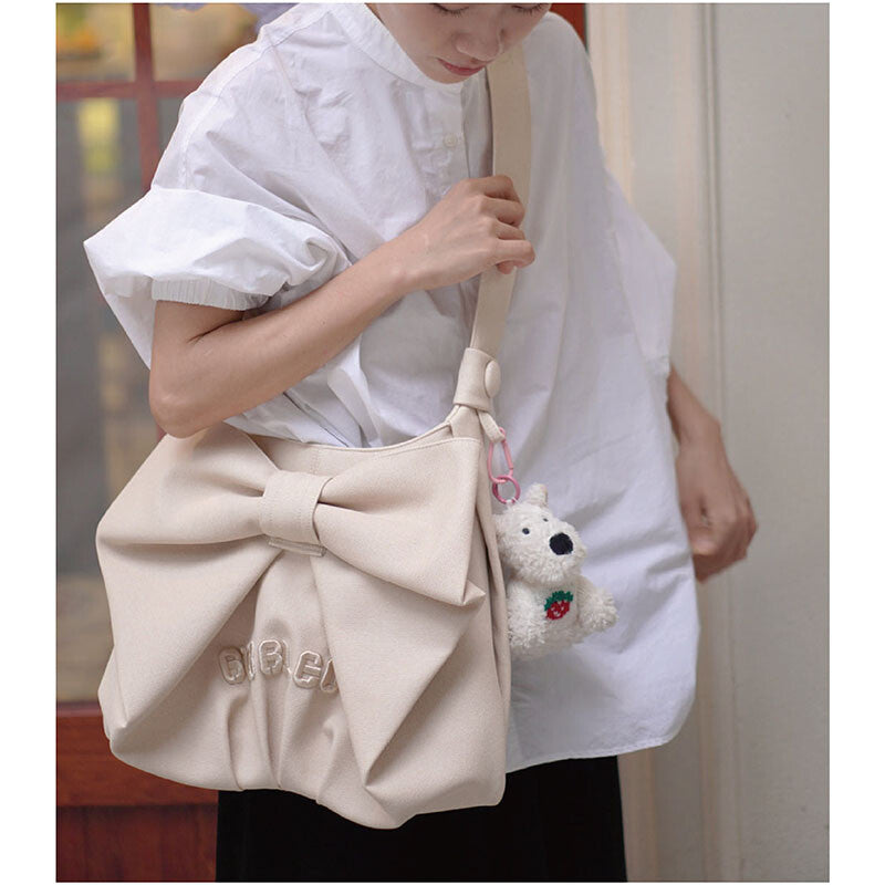 Pink Bow Shoulder Crossbody Bag