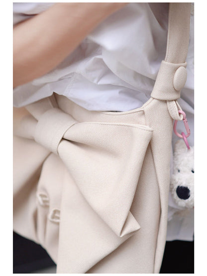 Pink Bow Shoulder Crossbody Bag