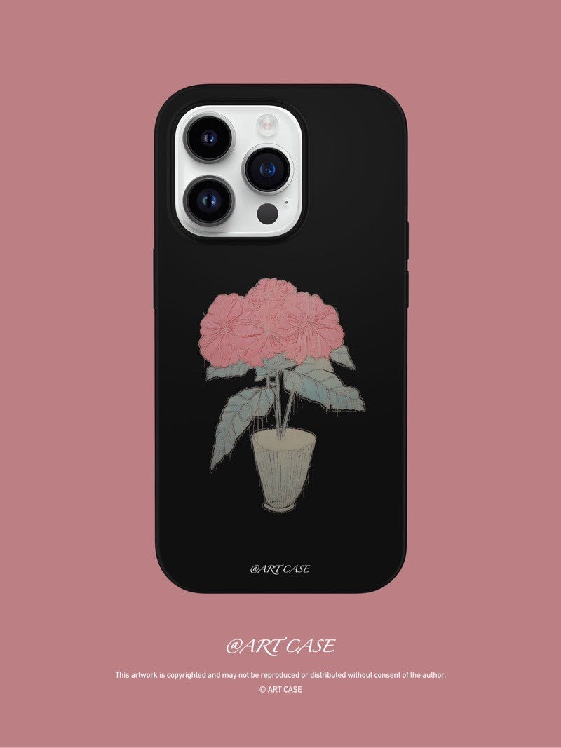 Pink Flowers Printed Phone Case