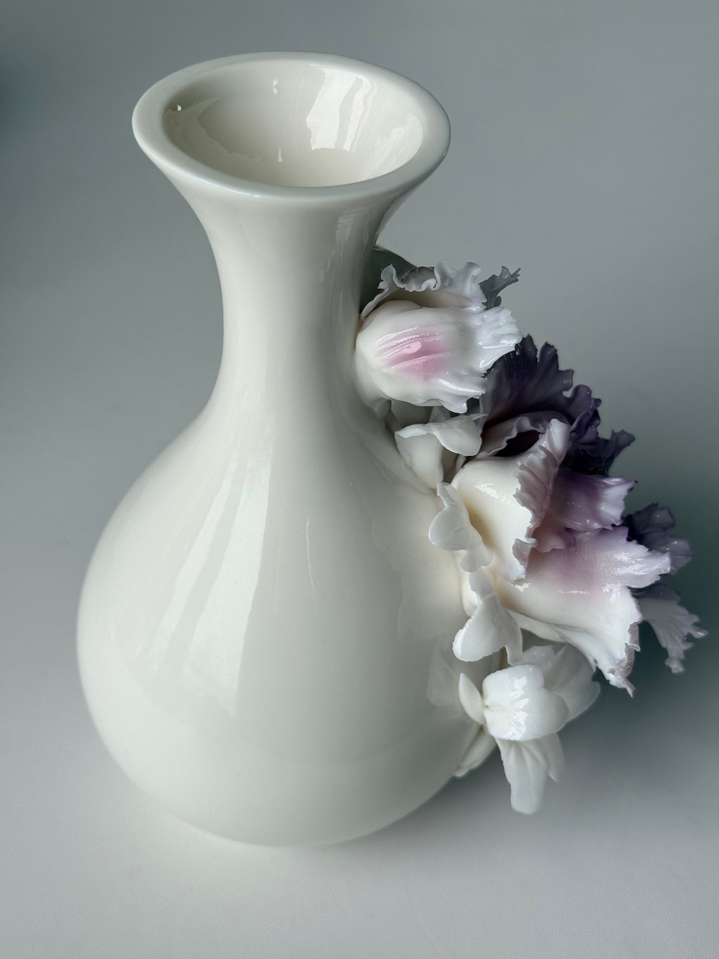 Pink Peony Ceramic Vase
