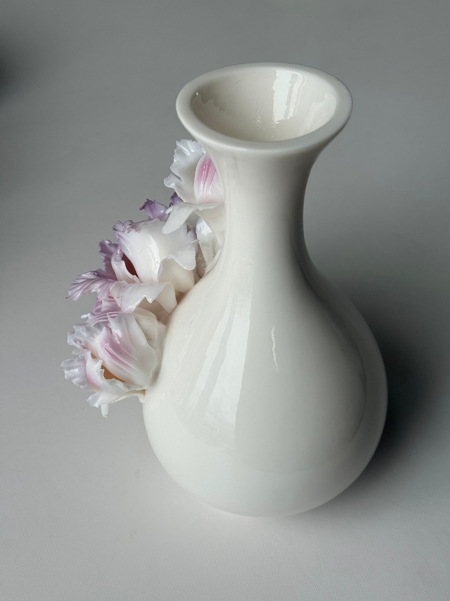 Pink Peony Ceramic Vase