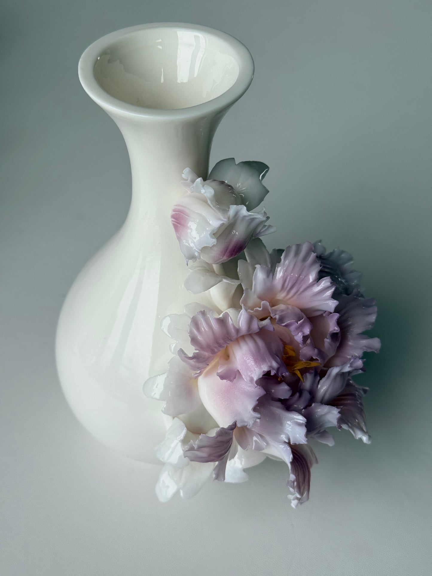 Pink Peony Ceramic Vase