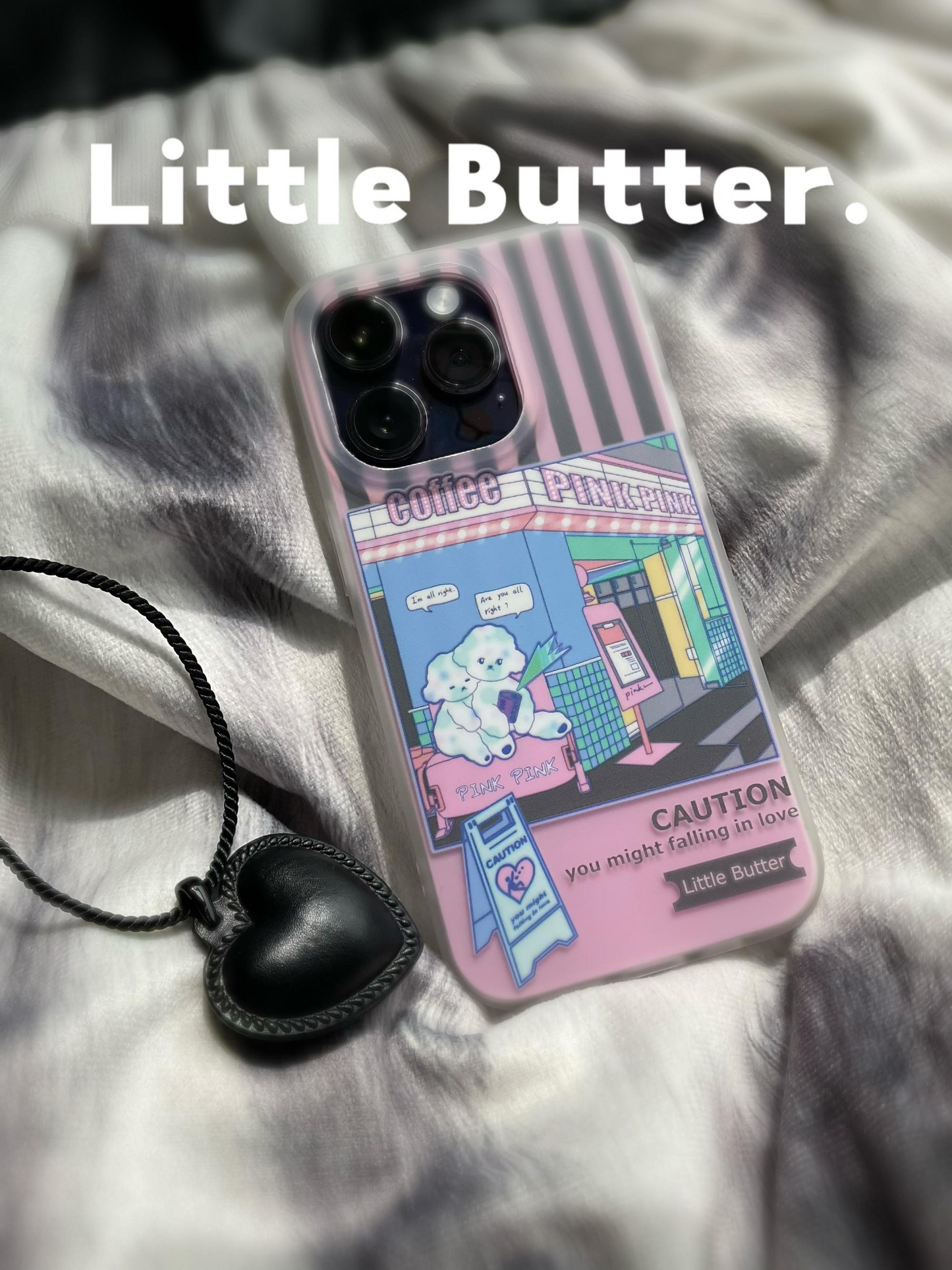 「Original」Pink Sheep Cafe Printed Phone Case