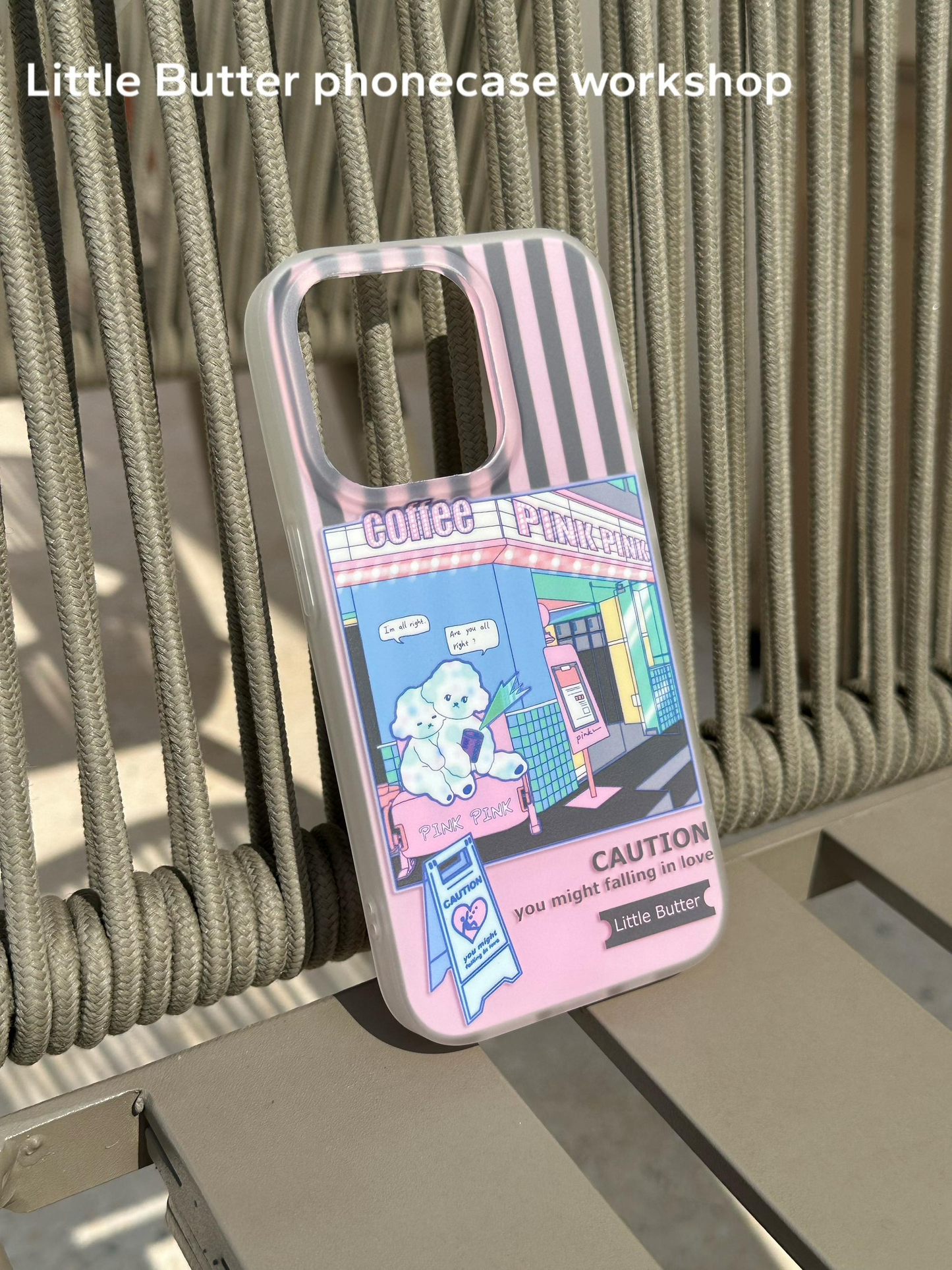 「Original」Pink Sheep Cafe Printed Phone Case