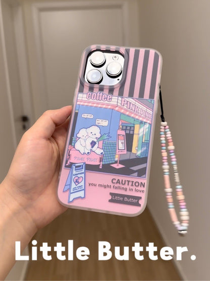 「Original」Pink Sheep Cafe Printed Phone Case