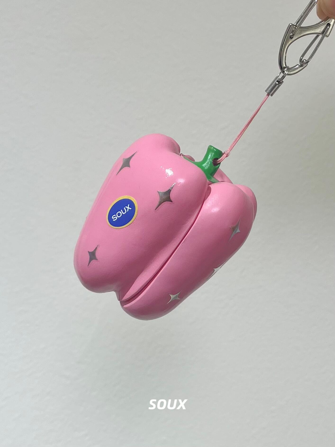 Pink Star Sweet Pepper AirPods Case