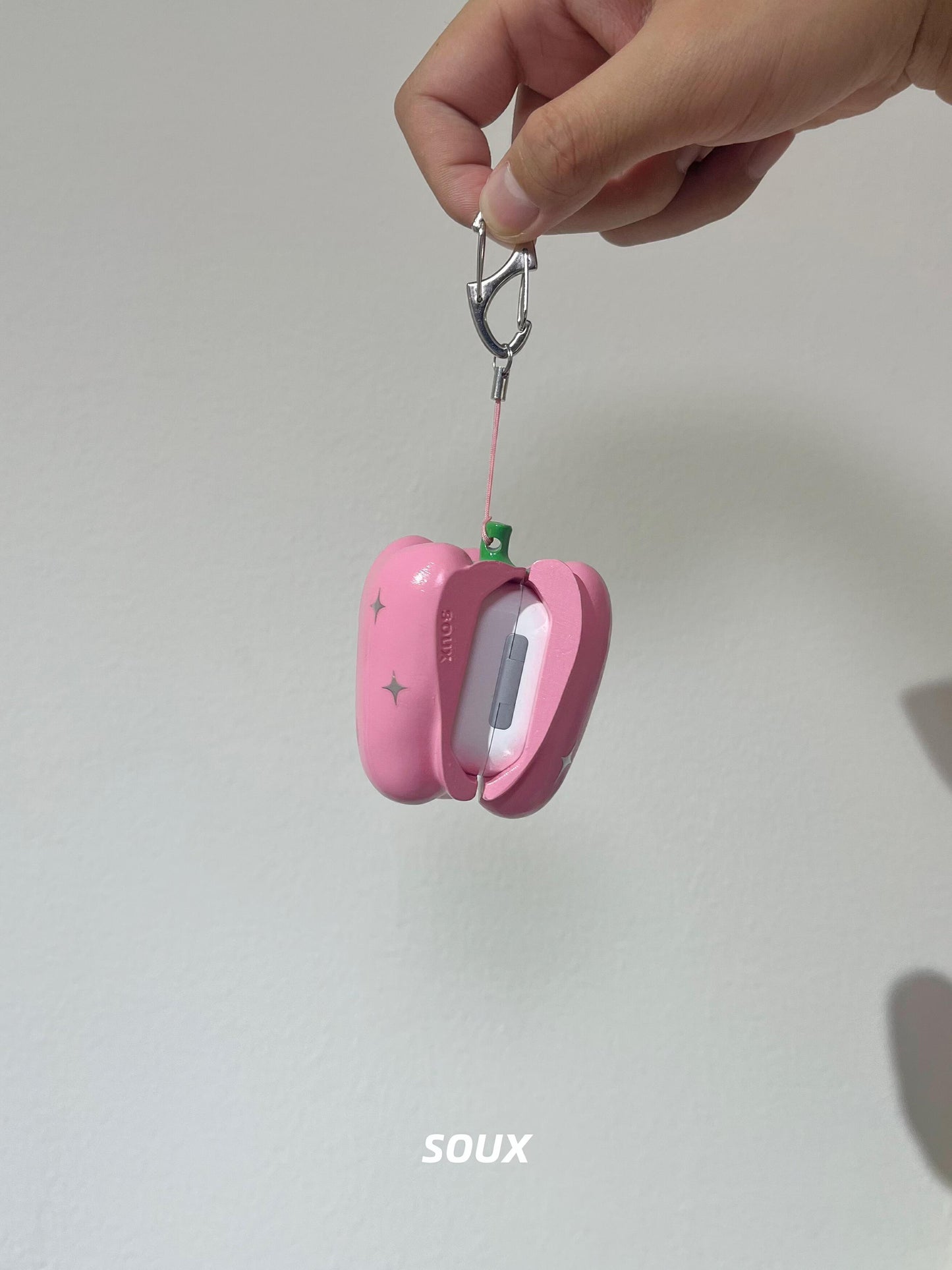Pink Star Sweet Pepper AirPods Case