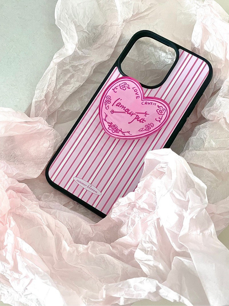 Pink Stripe Printed Phone Case | iPhone Accessories | Three Fleas Pink Stripe Printed Phone Case | iPhone Accessories | Three Fleas