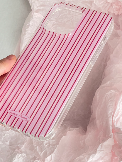 Pink Striped Plaid Phone Case