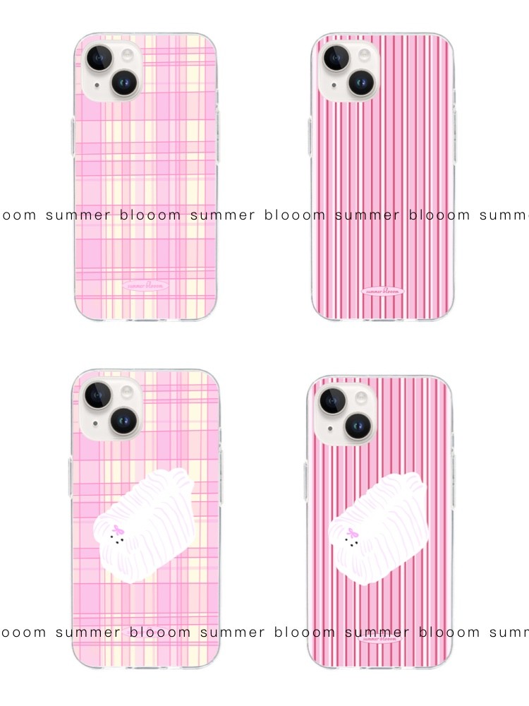 Pink Striped Plaid Phone Case