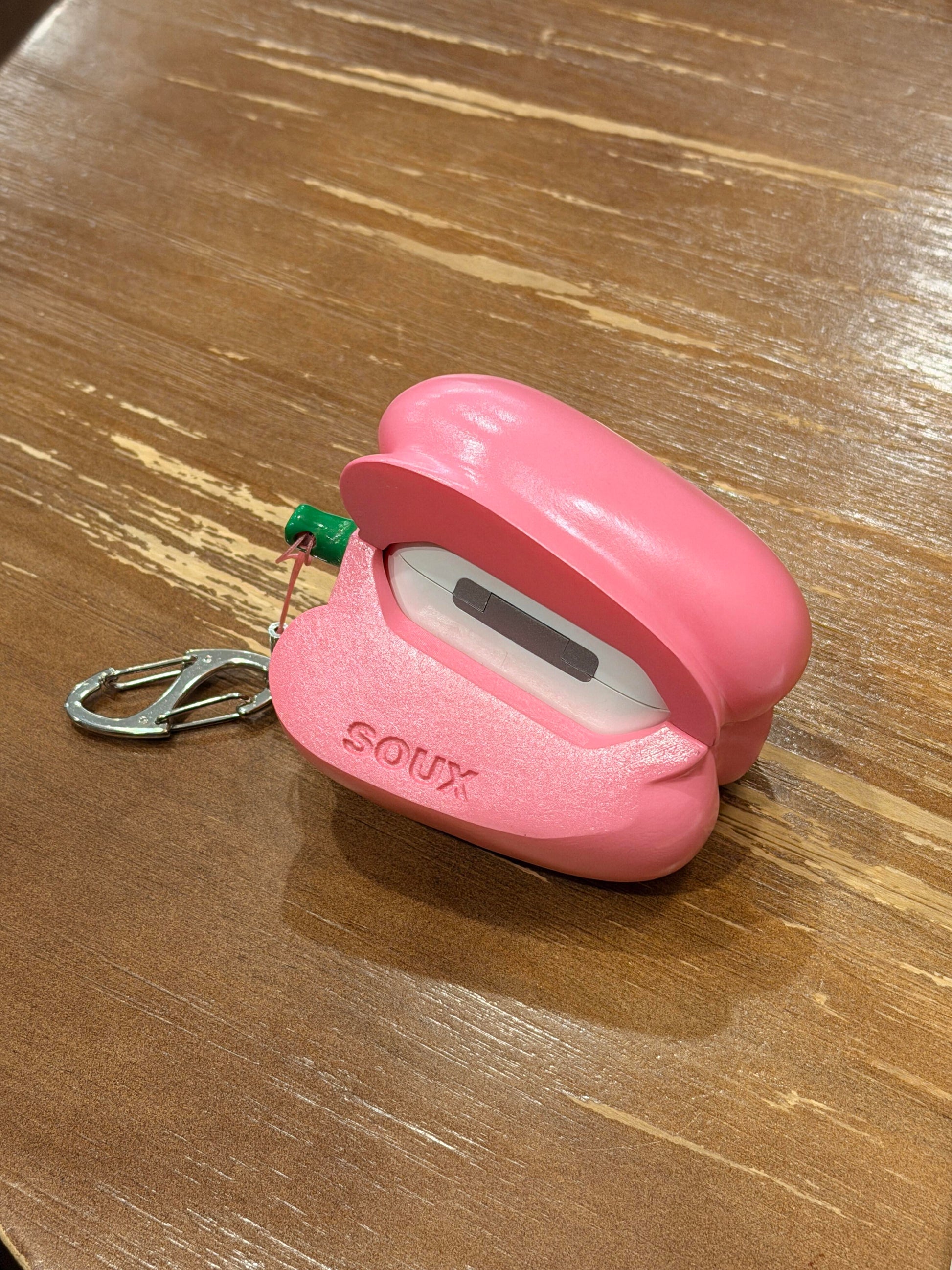 Pink Sweet Pepper AirPods Case | AirPods Case | Three Fleas