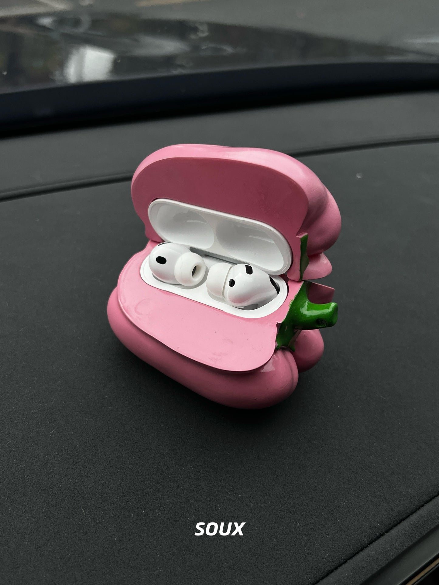 Pink Sweet Pepper AirPods Case | AirPods Case | Three Fleas