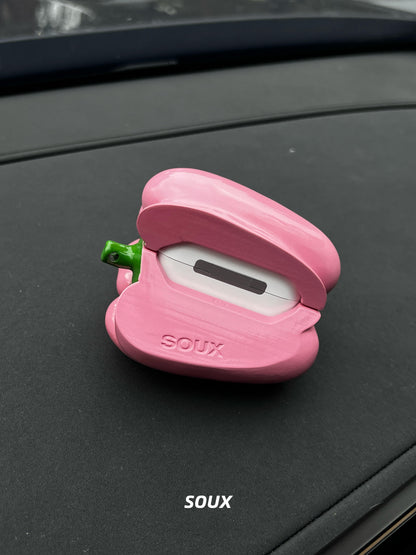 Pink Sweet Pepper AirPods Case | AirPods Case | Three Fleas