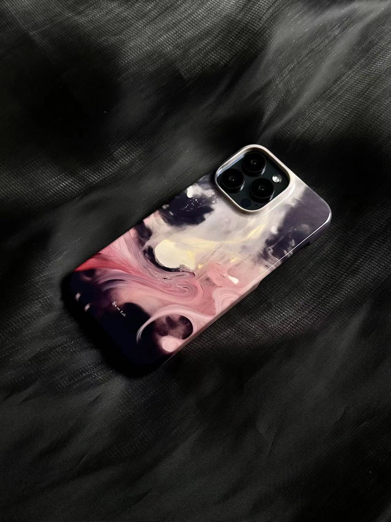 Pink Wind Printed Phone Case