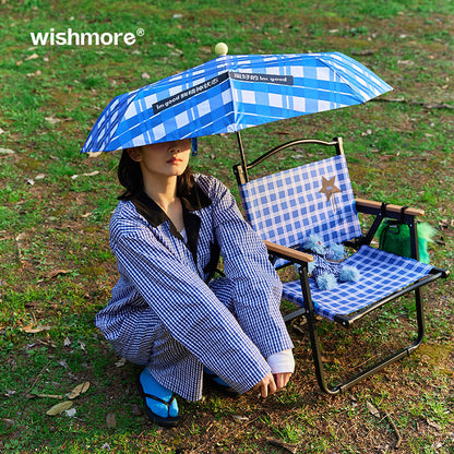 Plaid Foldable Outdoor Camp Chair