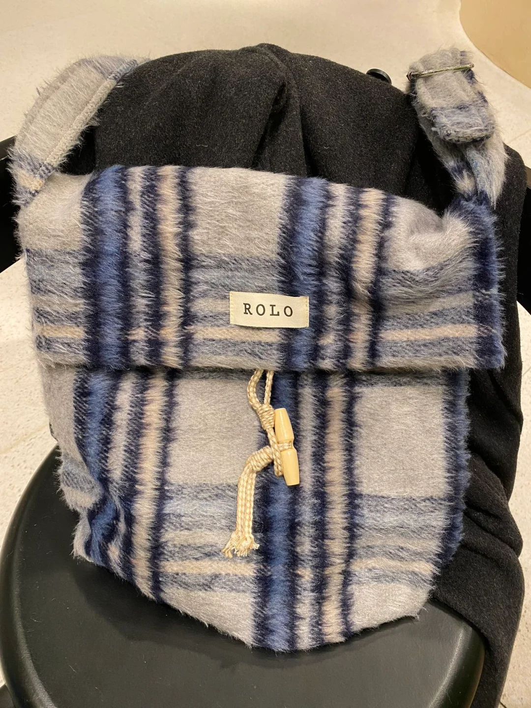 Plush Flip Messenger Crossbody Bag