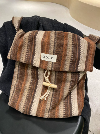 Plush Flip Messenger Crossbody Bag