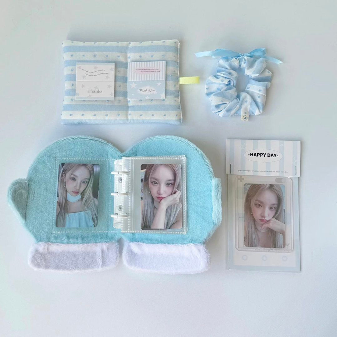 Plush Gloves Mini 3 inch 3 Ring Binder