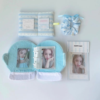 Plush Gloves Mini 3 inch 3 Ring Binder